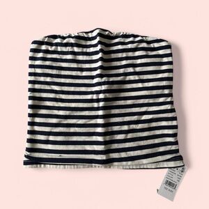Brandy Melville Striped Navy and White Tube Top